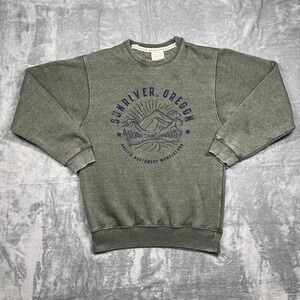 Sunriver Oregon Pacific Northwest Wonderland Graphic Sweatshirt Mens Medium